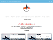 Tablet Screenshot of federacionvalencianamotonautica.com